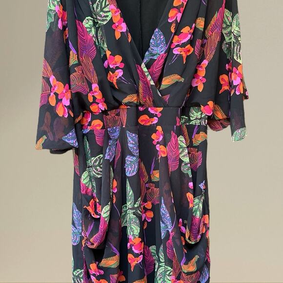 City Chic Women's Dress Jungle Essence gorgeous Print Mini Size L Large 20 - Picture 5 of 7